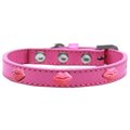 Mirage Pet Products Pink Glitter Lips Widget Dog CollarBright Size 10 631-9 BPK10